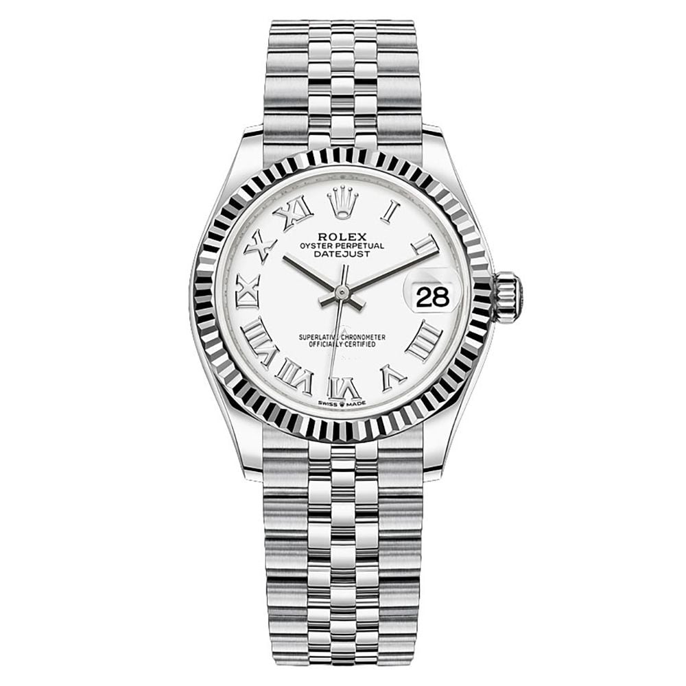 Rolex Lady-Datejust 278274, Jubilee, Steel, White Roman Dial, 31mm - Avi & Co. 1