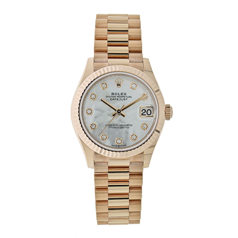 Rolex Datejust 278275, President, 18K Rose Gold, MOP Diamond Dial, 31MM - Avi & Co. 1