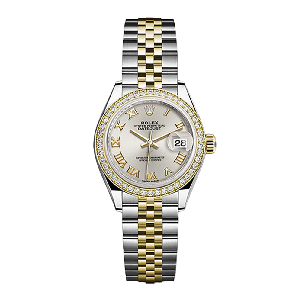 Rolex Lady-Datejust 279383RBR, Jubilee, Steel & 18K Yellow Gold, Diamo - Avi & Co. 1