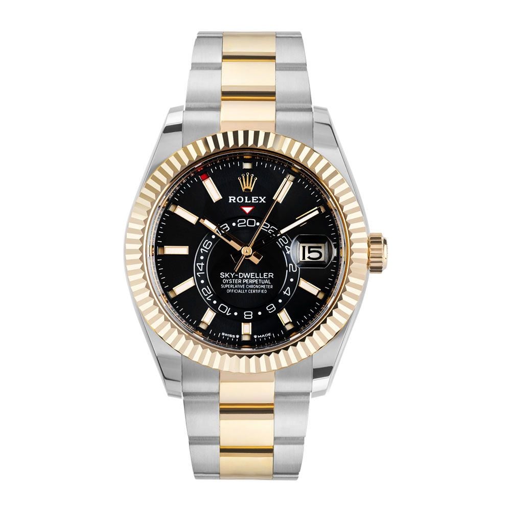 Rolex Sky-Dweller Sky-Dweller, 326933, 18K YG & Steel, Black Dial 42mm - Avi & Co. 1