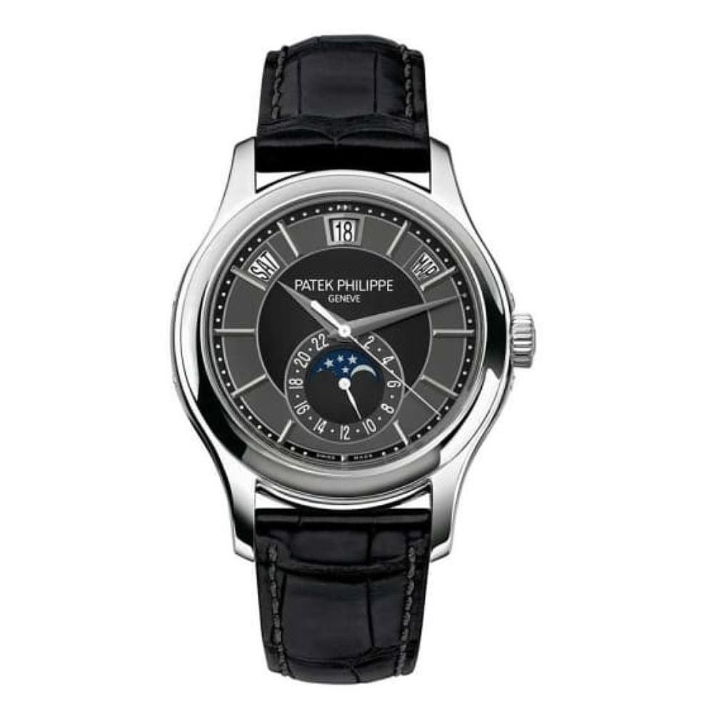 Patek Philippe 5205G-010, Annual Calendar, 18K White Gold, Black Dial, 40 mm - Avi & Co. 1