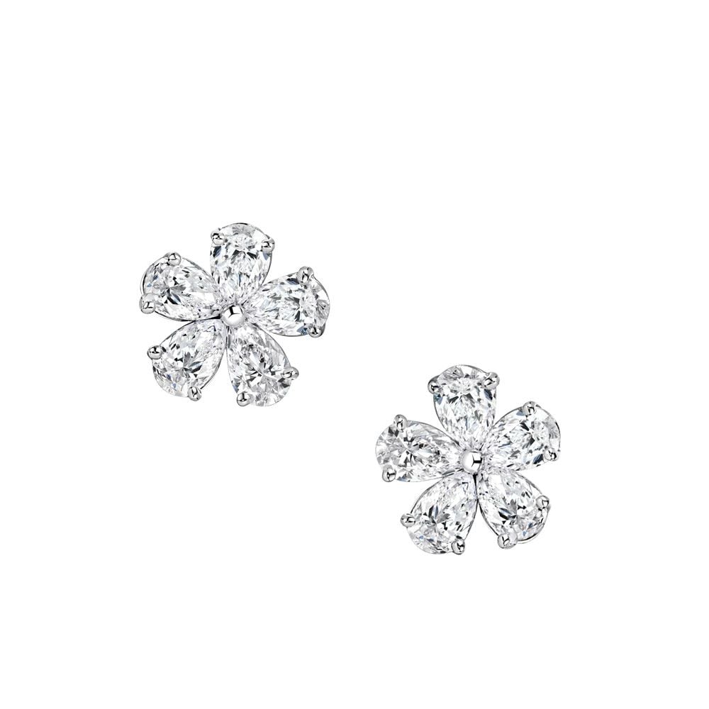 Avi & Co. Flower Diamond Earrings
