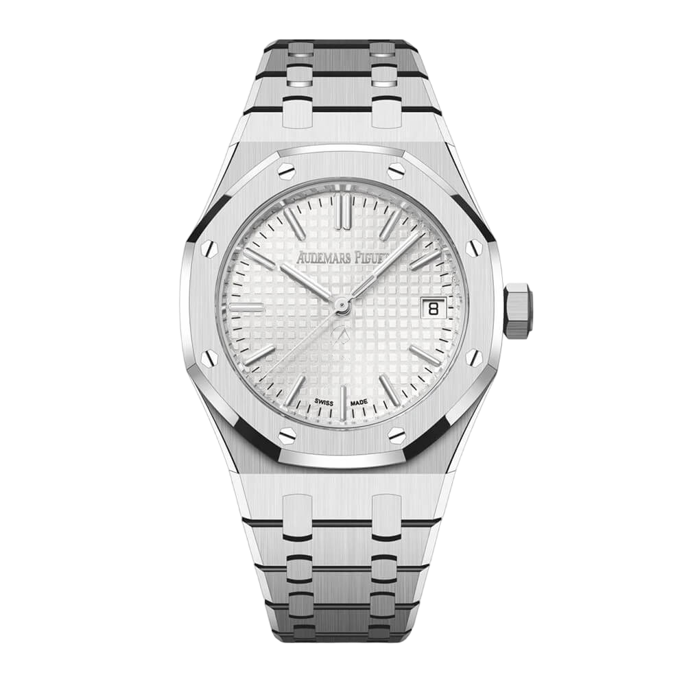 Audemars Piguet Royal Oak 15550ST, "50th Anniversary", Steel, Silver Index Dial, 37 mm - Avi & Co. 1