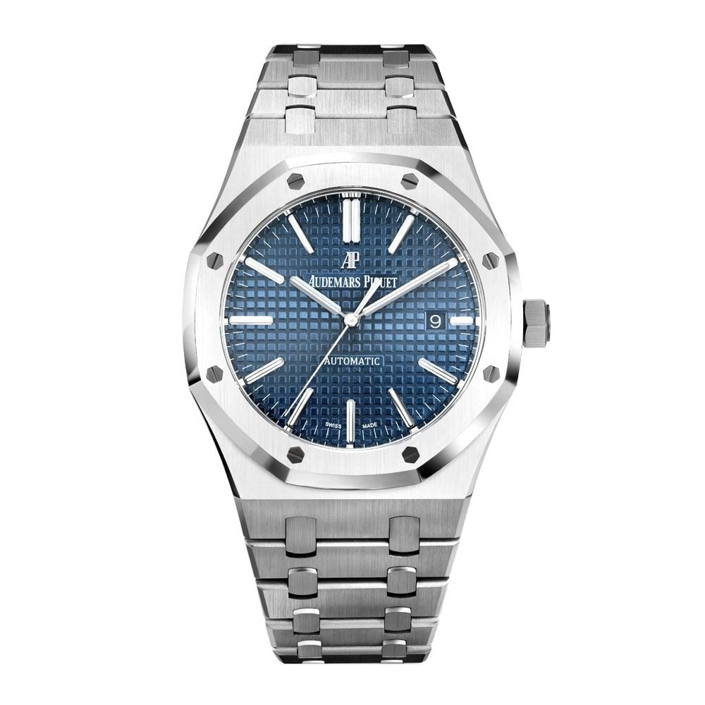 Audemars Piguet Royal Oak 15400ST.OO.1220ST.03, Steel, Blue Index Dial, 41 mm - Avi & Co. 1