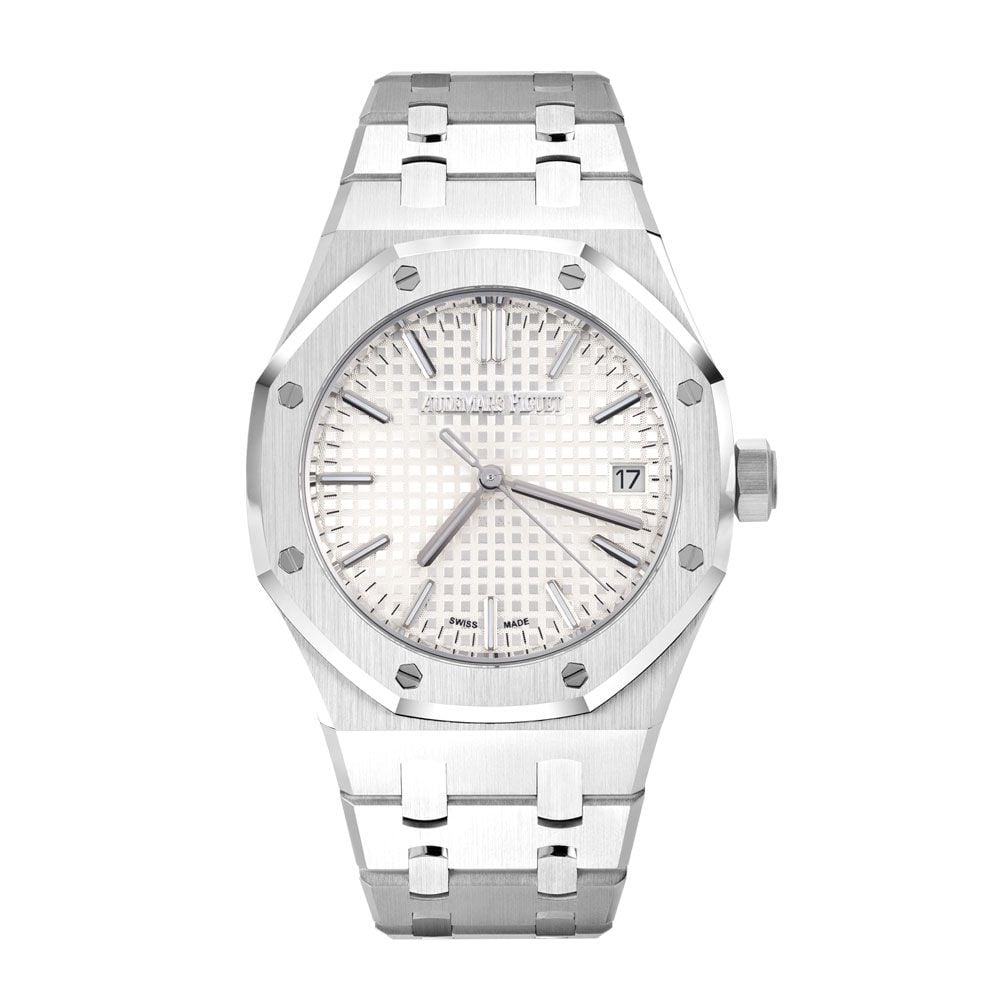 Audemars Piguet Royal Oak 15550ST, "50th Anniversary", Steel, Silver Index Dial, 37 mm - Avi & Co. 1