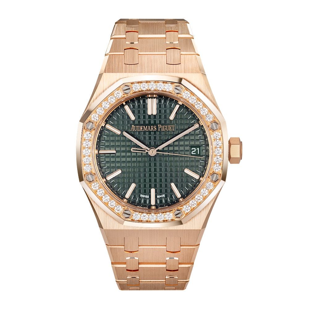 Audemars Piguet Royal Oak 15551OR.ZZ.1356OR.06, 18K Rose Gold Watch - Avi & Co. 1