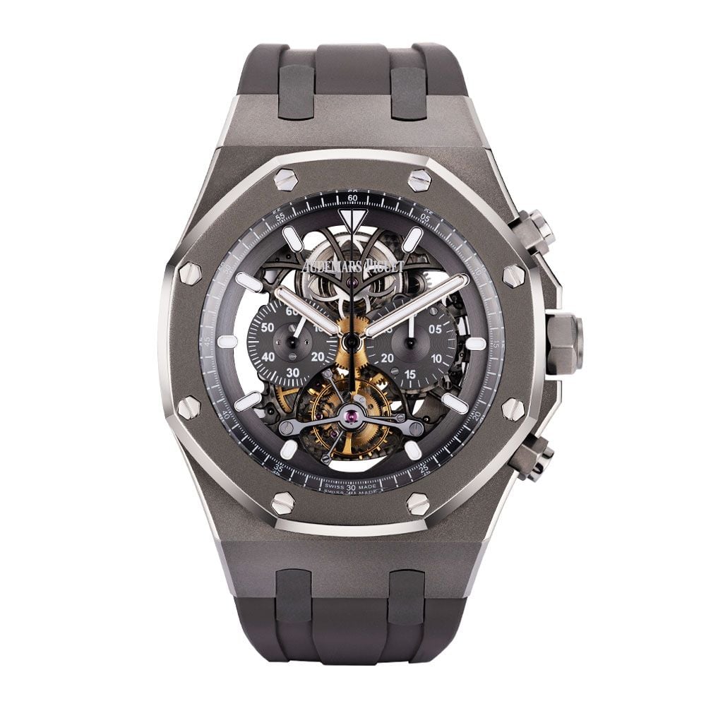 Audemars Piguet Royal Oak 26347TI.GG.D004CA.02, Titanium, Skeleton Dial, 44 mm - Avi & Co. 1
