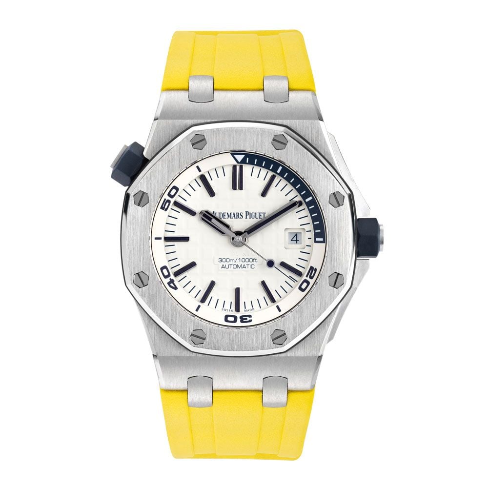 Audemars piguet royal Oak offshore 15710ST, "Diver", Steel, White Dial, 42 mm - Avi & Co. 1