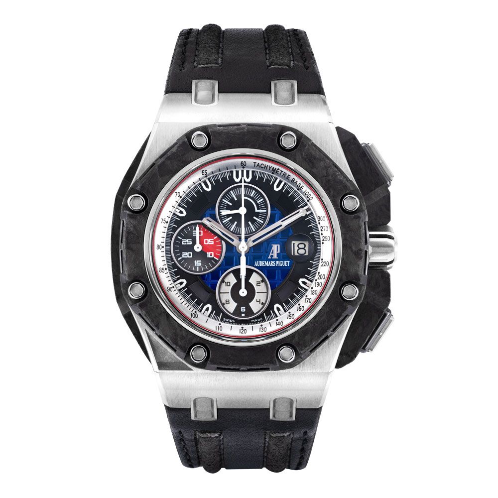 Audemars Piguet Royal Oak Offshore 15605SK.OO.A350CA.01, Stainless Steel, Blue Dial, 43 mm - Avi & Co. 1