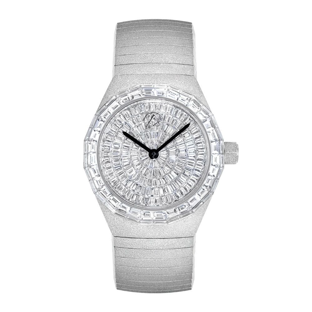 Avi & Co. Limited Edition AWTCH-017, Frosted 18K White Gold, Diamond 24.07CT, 40 mm - Avi & Co. 1