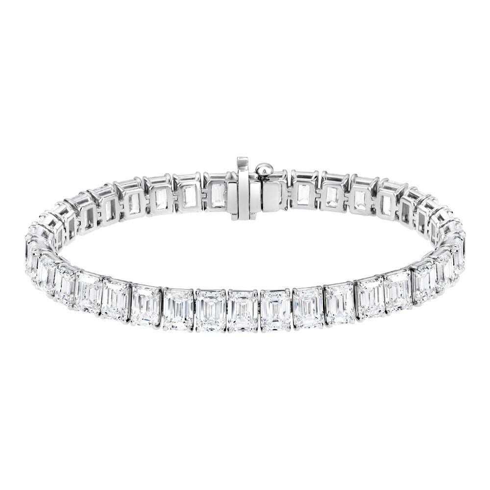 Avi & Co. Emerald Cut Diamond Line Bracelet - Avi & Co. 1