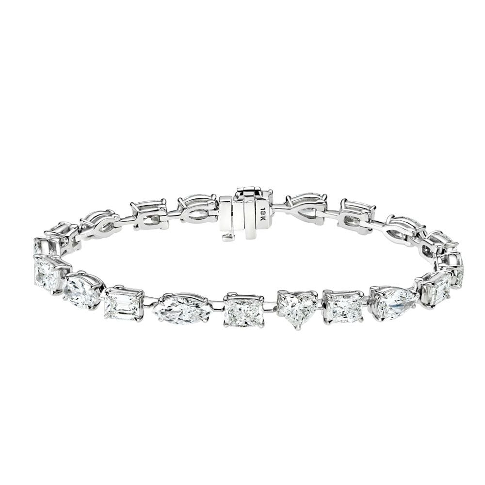 Avi & Co. Fancy Shapes Diamond Line Bracelet