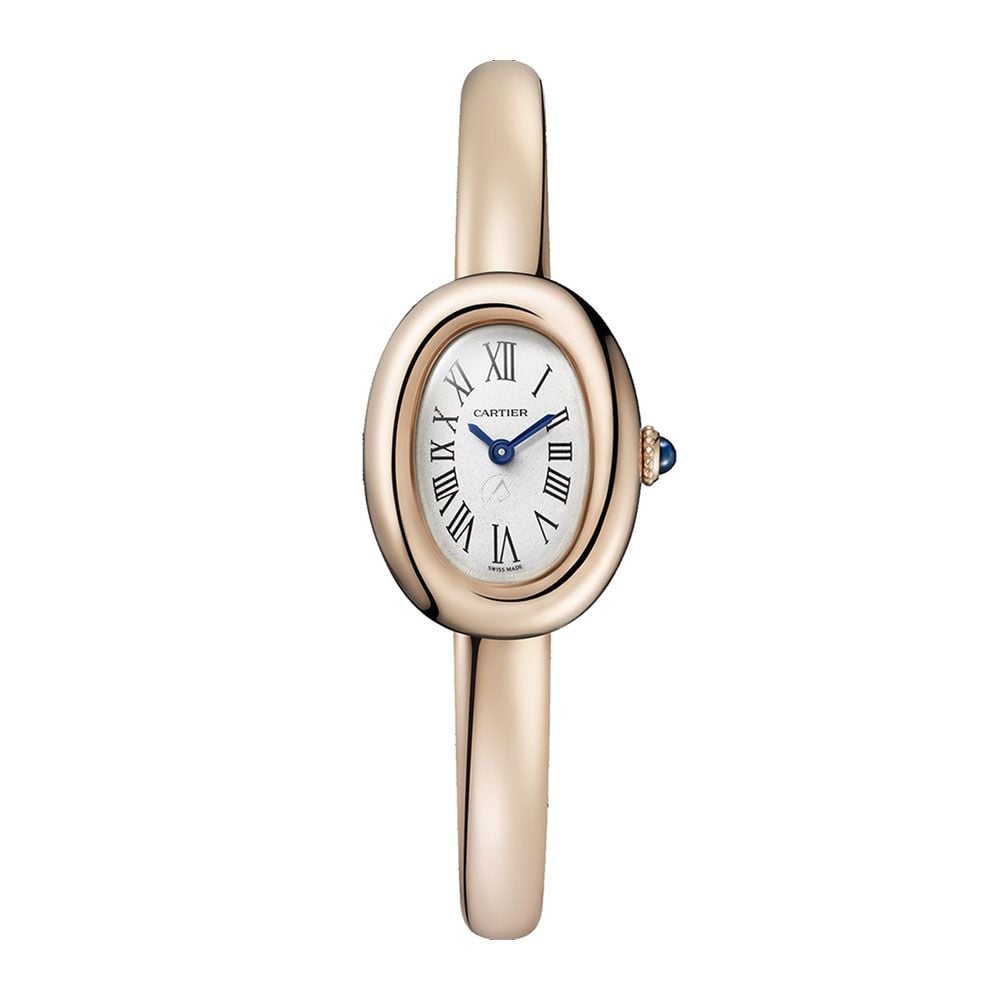 Cartier Baignoire WGBA0020, 18K Rose Gold, Silver Roman Dial, Size 16 - Avi & Co. 1