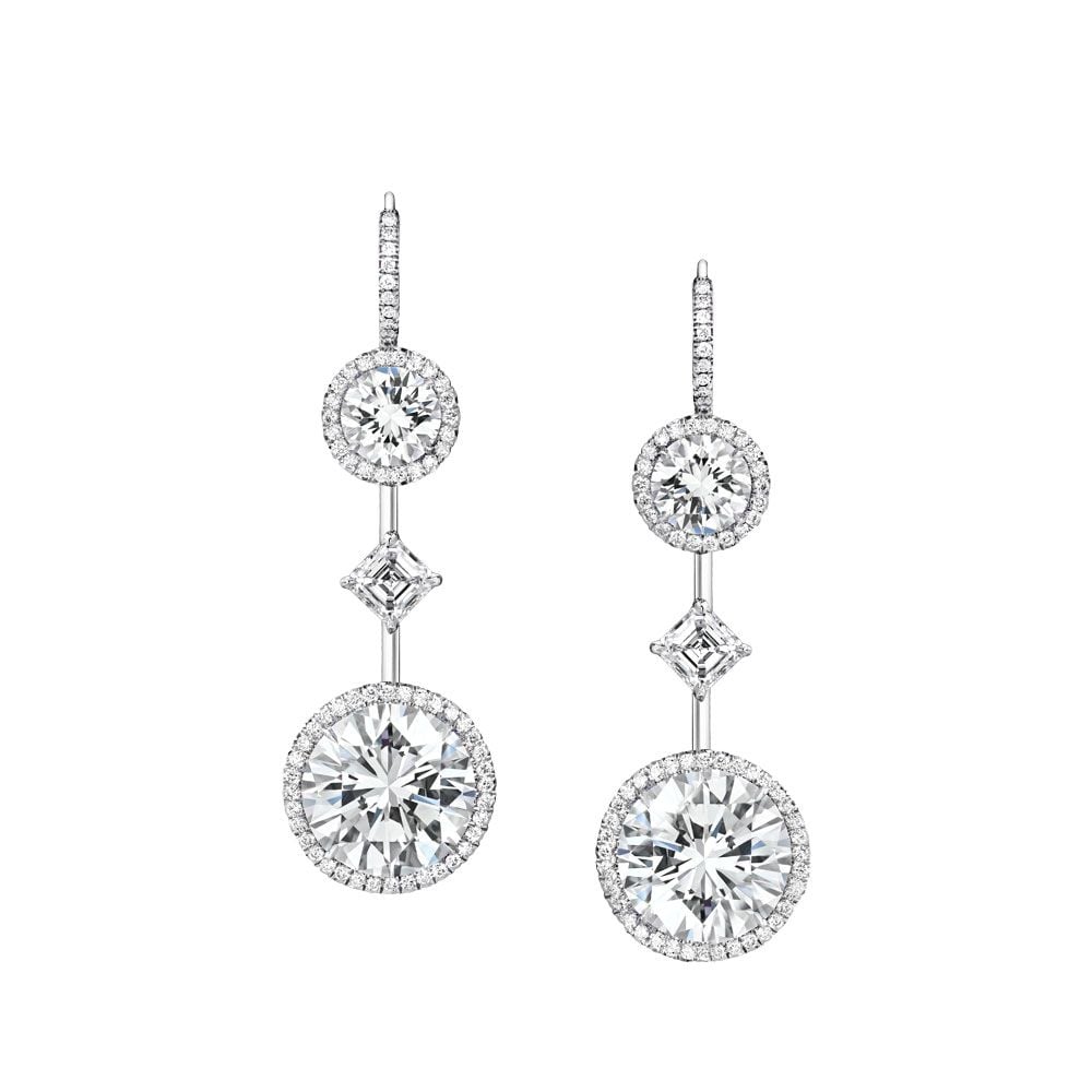 Avi & Co. Dangle Diamond Earrings