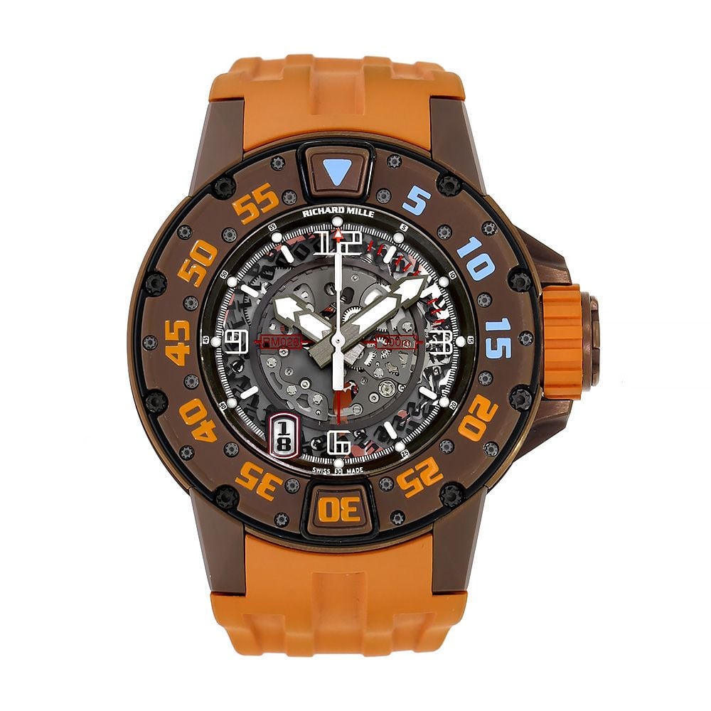 Richard Mille RM 028 Brown PVD Titanium Automatic Divers  Watch, 46 mm - Avi & Co. 1