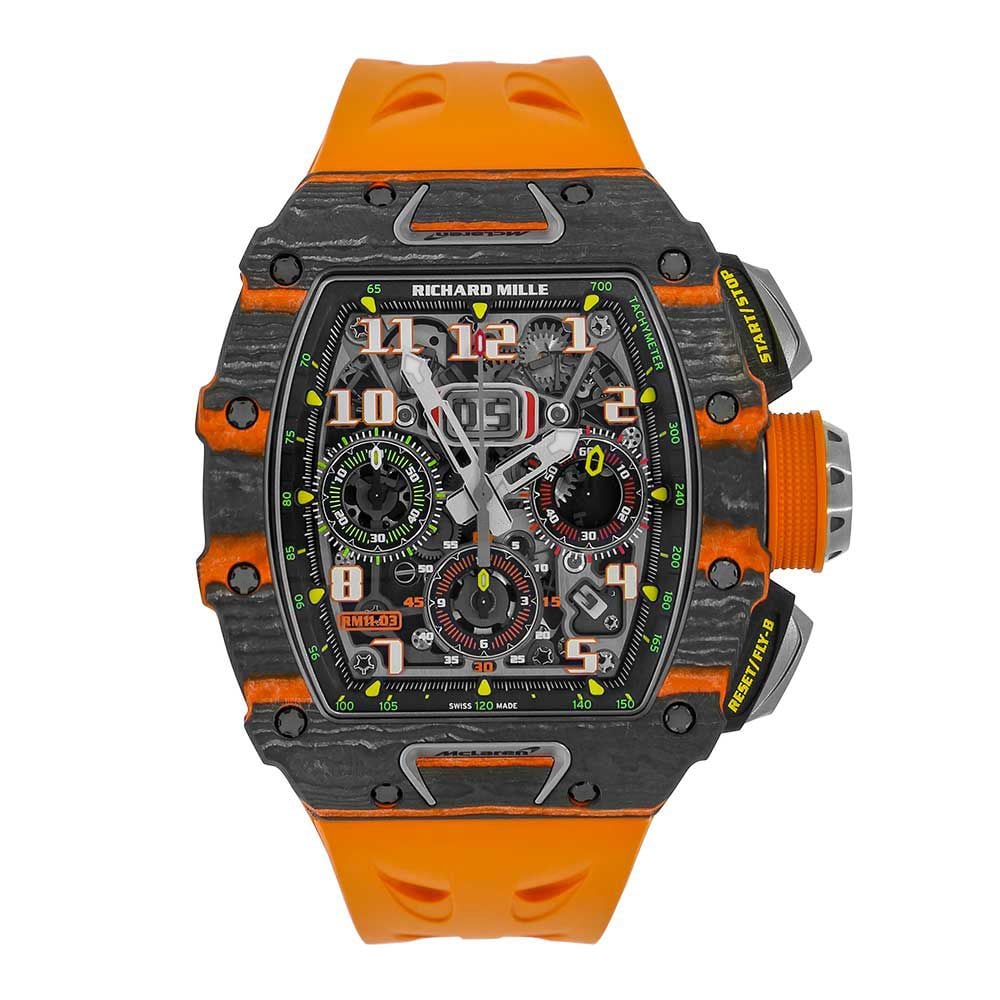 Richard Mille RM 11-03 Flyback Chronograph McLaren Skeleton Arabic Dial, 50 mm - Avi & Co. 1