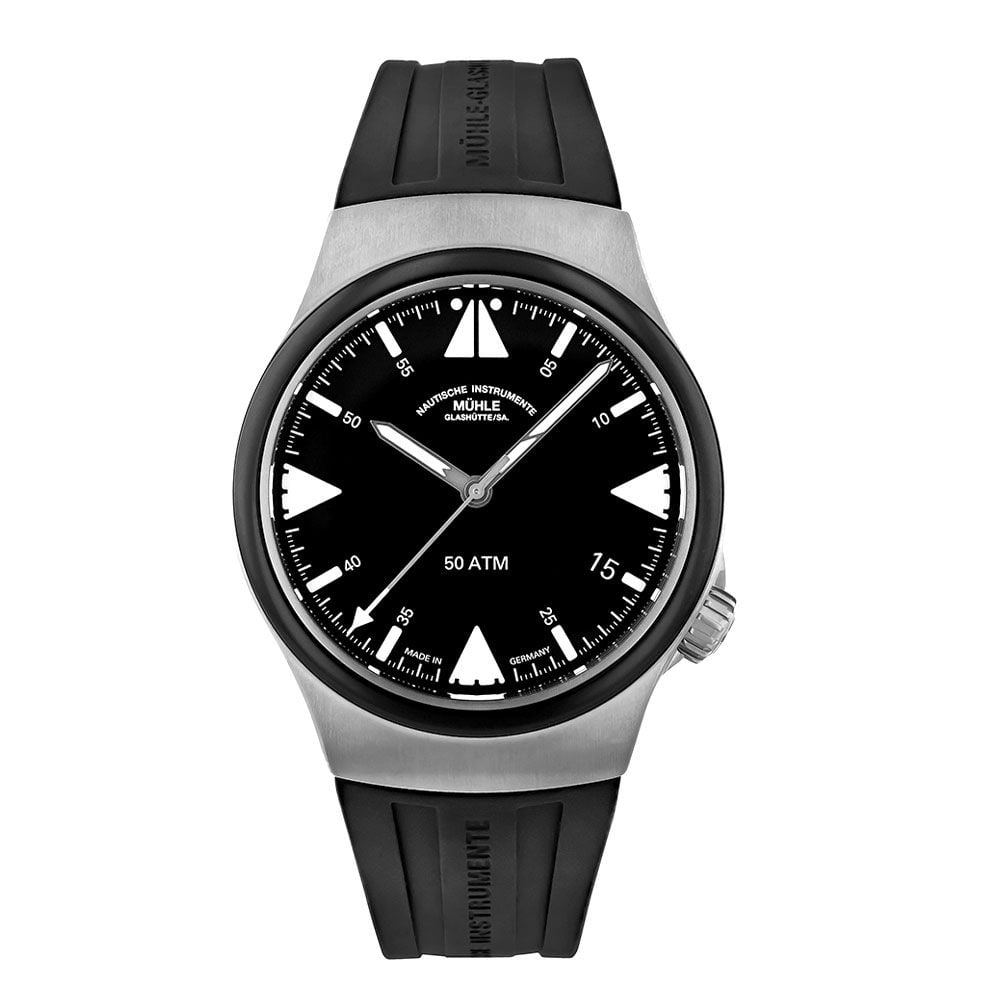 Muhle Glashutte Sar Mission Time M1-51-03-KB, Titanium, Black Dial, 43MM - Avi & Co. 1