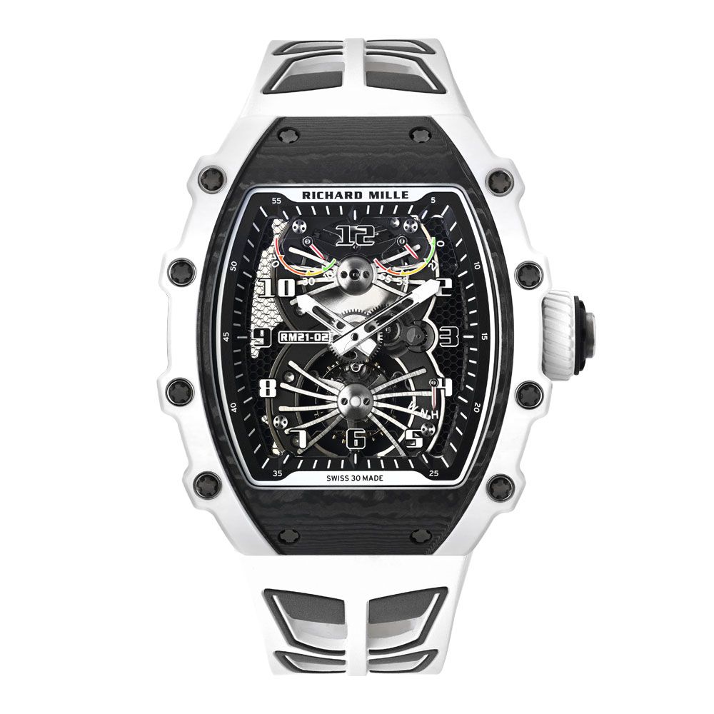 Richard Mille RM 21-02 Tourbillon Aerodyne, Carbon, Skeleton Dial, 43MM - Avi & Co. 1