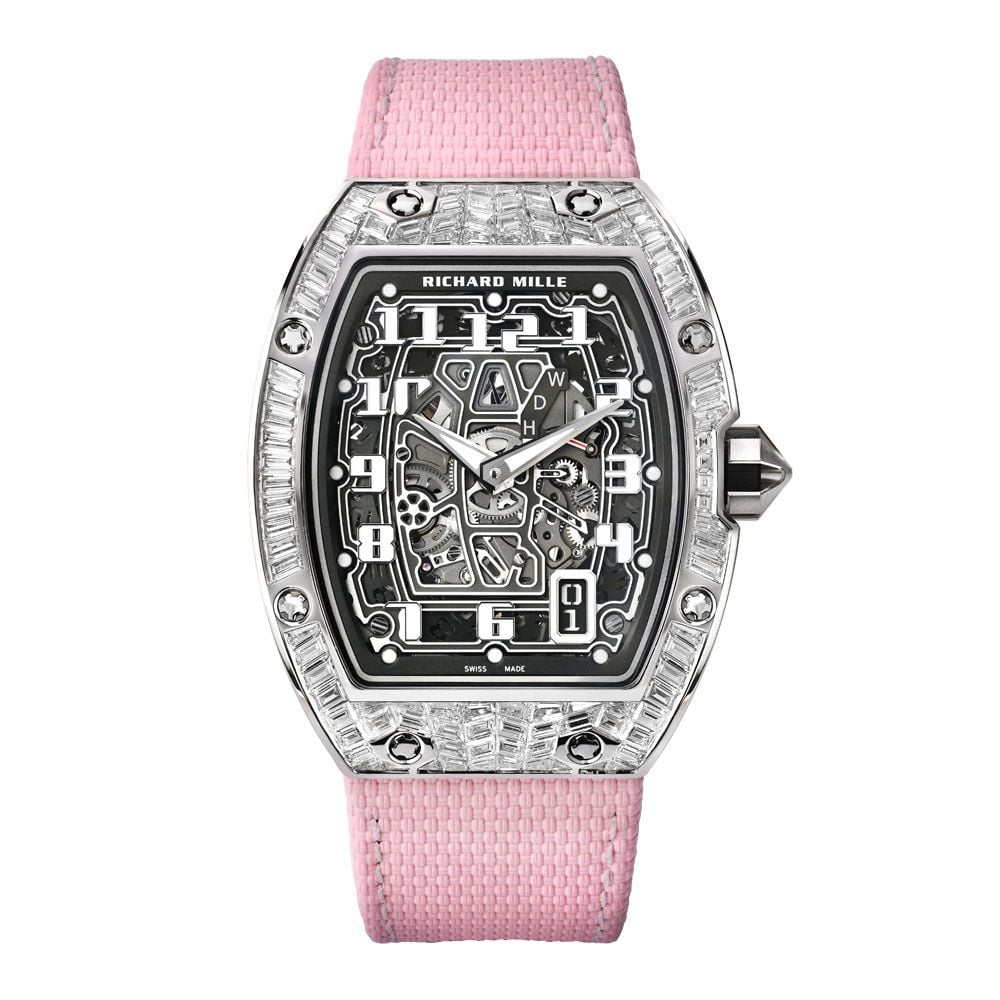 Richard Mille RM 67-01,18K White Gold, Diamond Bezel, Skeleton Dial, 47 mm - Avi & Co. 1
