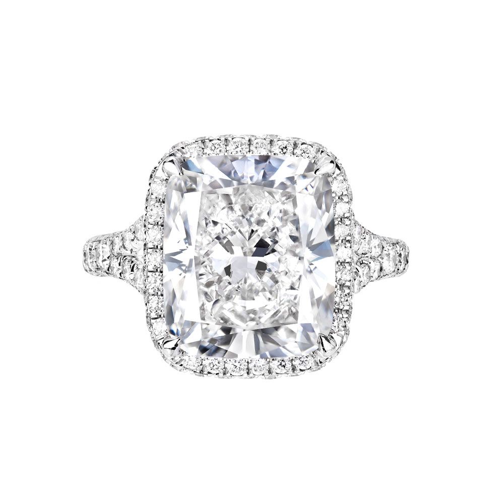 Avi & Co. Cushion Cut Diamond Halo Ring - Avi & Co. 1