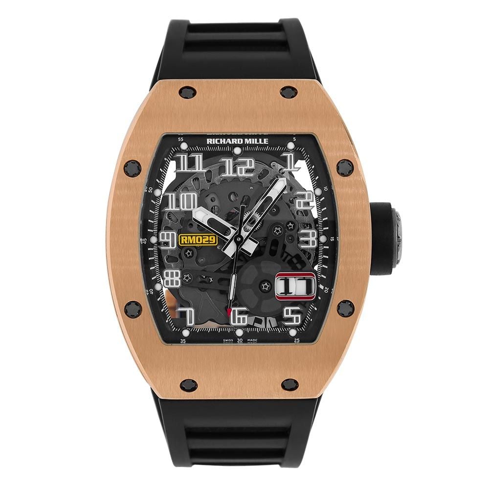 Richard Mille RM 029, 18K Rose Gold, Transparent Dial, 48 mm - Avi & Co. 1