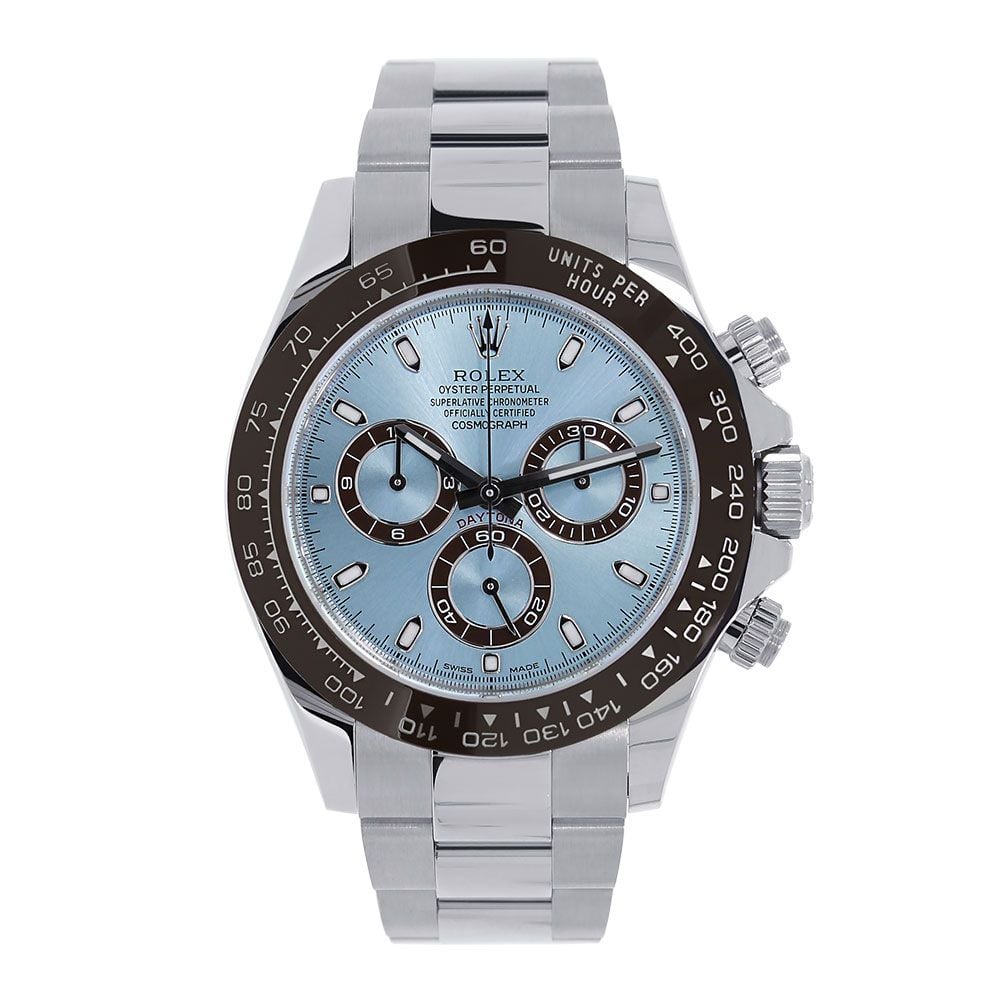 Rolex Daytona 116506, Platinum, Ice Blue Index Dial 40 mm - Avi & Co. 1