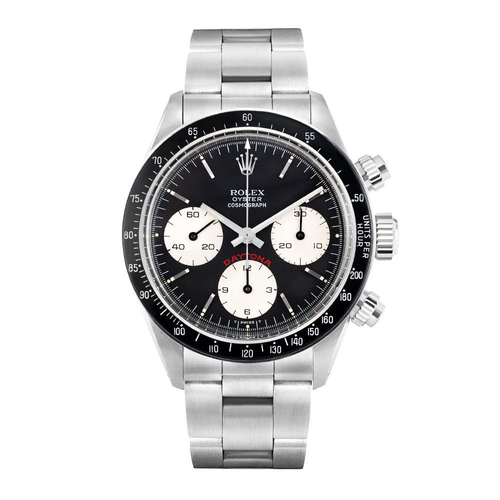 Rolex Daytona 6263, Stainless Steel, "Big Red", Black Index Dial, 37 mm - Avi & Co. 1
