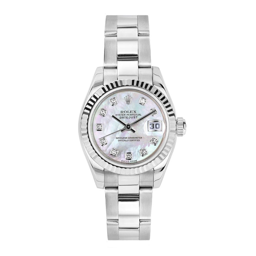 Rolex Datejust 179174, Stainless Steel, MOP Diamond Dial, 26MM - Avi & Co. 1