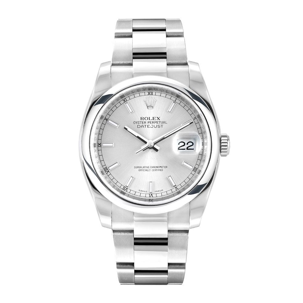 Rolex Datejust 36116200 | Silver Dial | 36mm Steel Watch - Avi & Co. 1