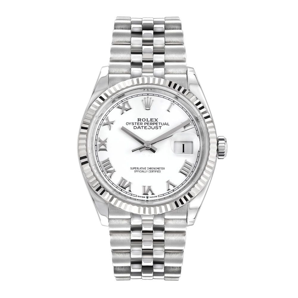 Rolex Datejust 36 126234, Jubilee, Steel, White Roman Dial 36 mm - Avi & Co. 1