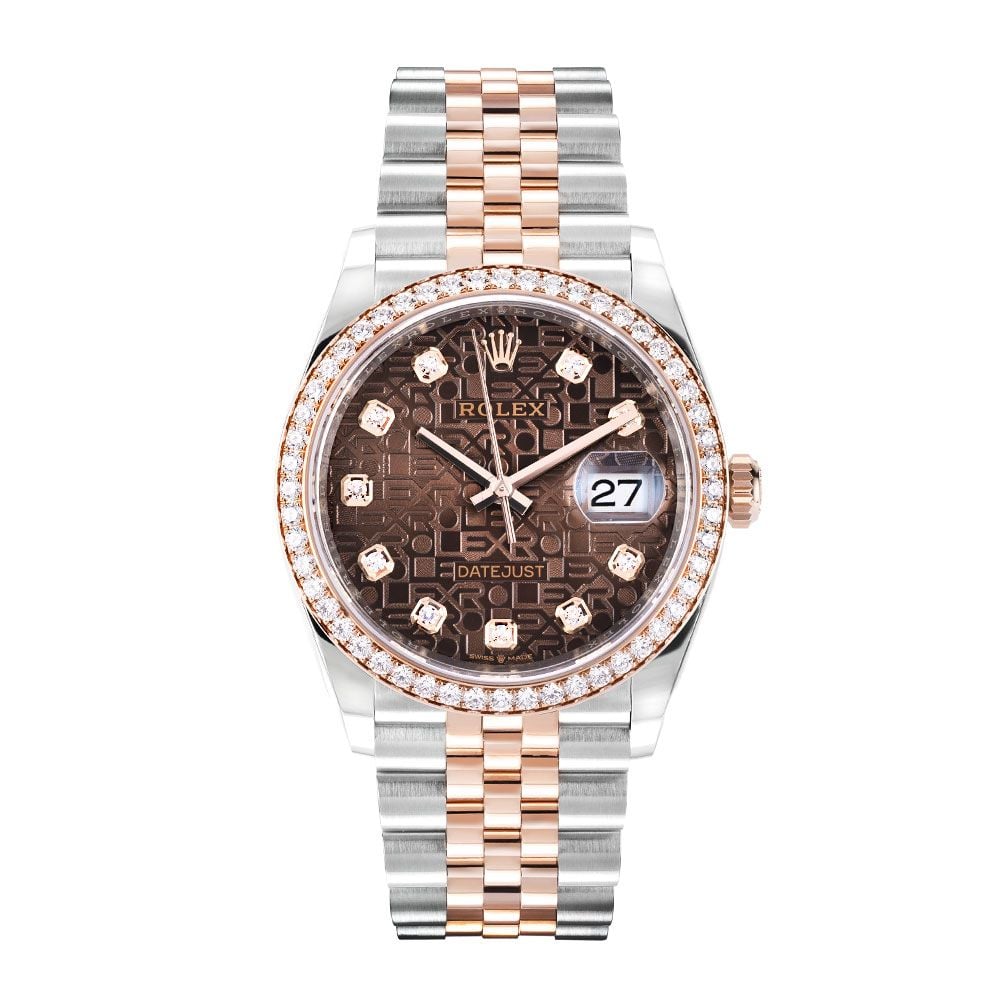 Rolex Datejust 36 126281RBR, Steel & 18K Rose Gold, Chocolate Diamond Dial, 36 mm - Avi & Co. 1