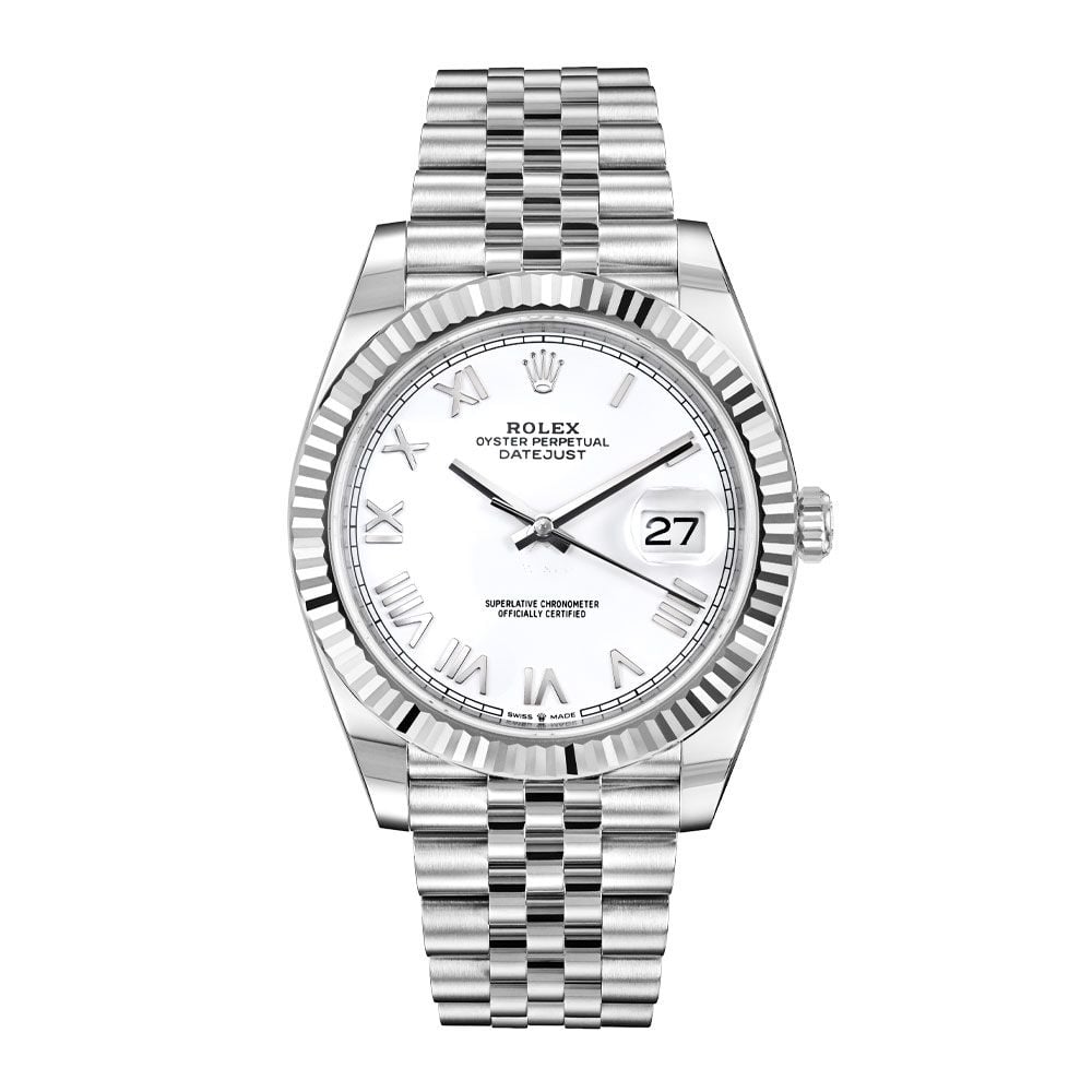 Rolex Datejust 41 126334, Jubilee, Steel, White Roman Dial, 41mm - Avi & Co. 1