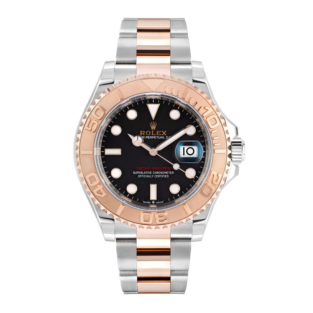 Rolex Yacht-Master 126621, Oyster, Steel & 18K Rose Gold, Black Dial 40mm - Avi & Co. 1