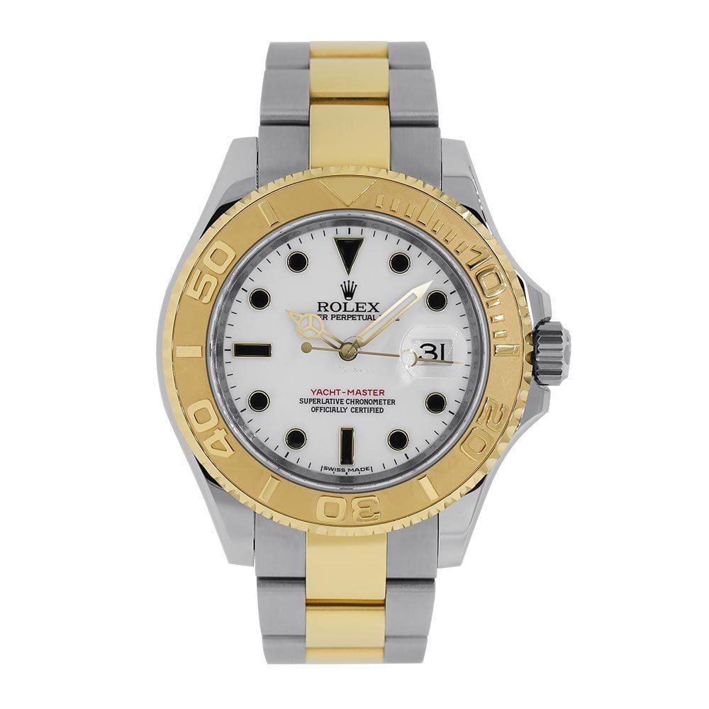 Rolex Yacht-Master 16623, Stainless Steel & 18K Yellow Gold, White Index Dial, 40 mm - Avi & Co. 1