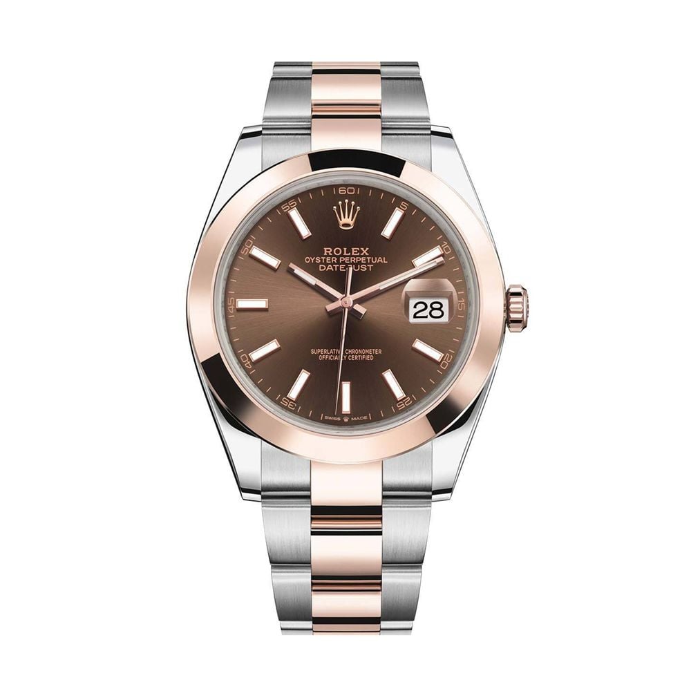 Rolex Datejust 126301 Oyster Steel & 18K Rose Gold Watch - Avi & Co. 1