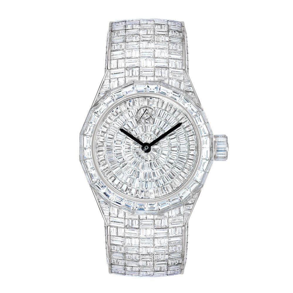 Avi and Co. Iced Collection AH23, 18K White Gold, 83.69CT Diamond Dial, 37 mm - Avi & Co. 1