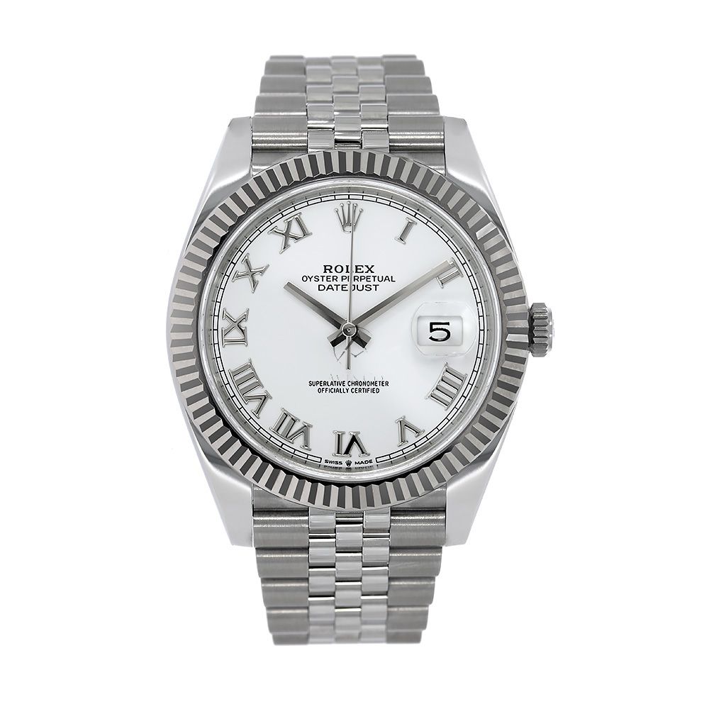 Rolex datejust 41 white dial jubilee on sale