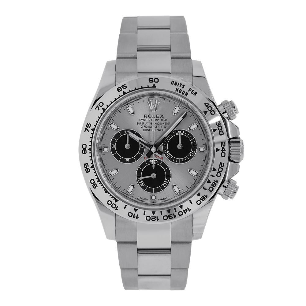 定番の中古商品 Rolex and Silver Gold, White 18K Oyster, 116509, Daytona クラブ