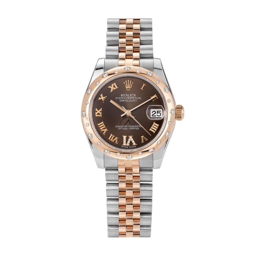 Rolex lady datejust chocolate dial deals