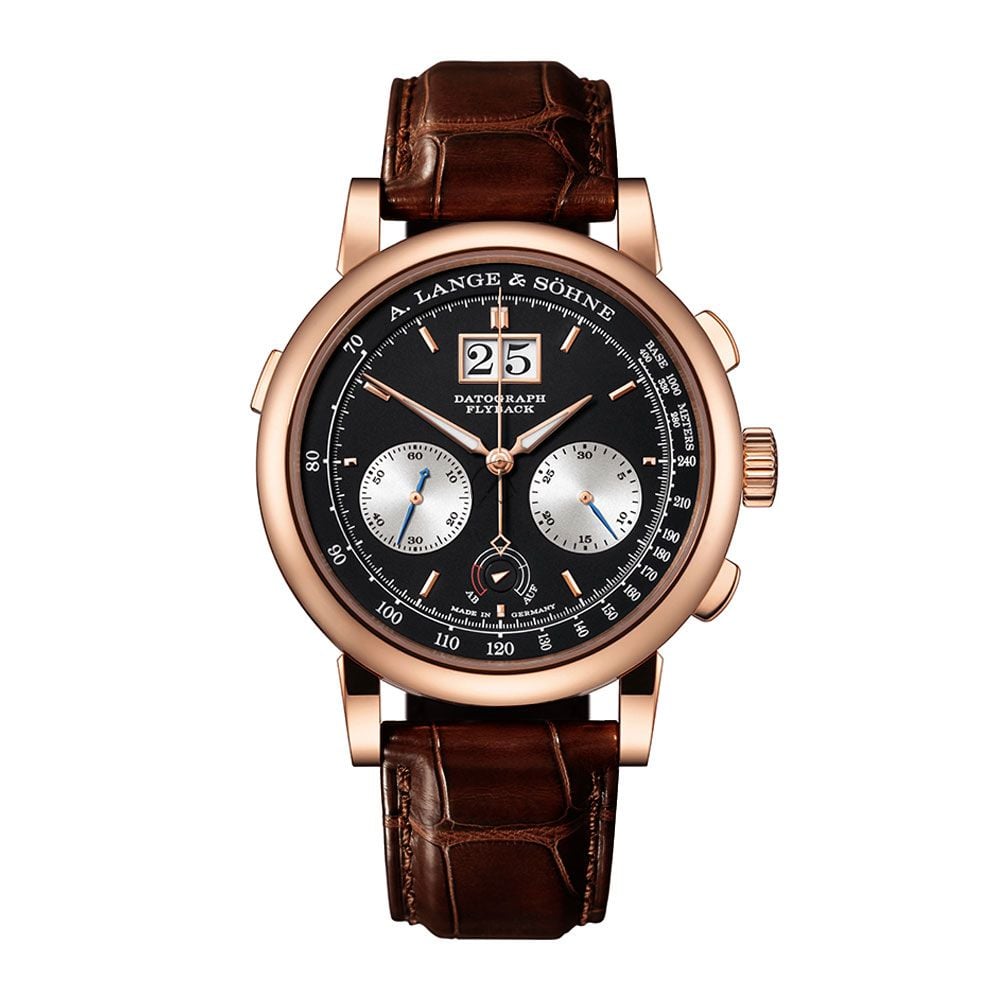 A. Lange & Sohne Datograph 405.031, 18K Rose Gold, Black Dial