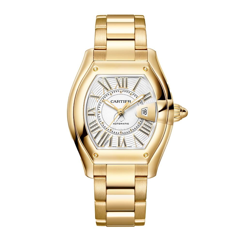 Cartier Roadster WGRD0011, 18K Yellow Gold, White Dial, 35 mm