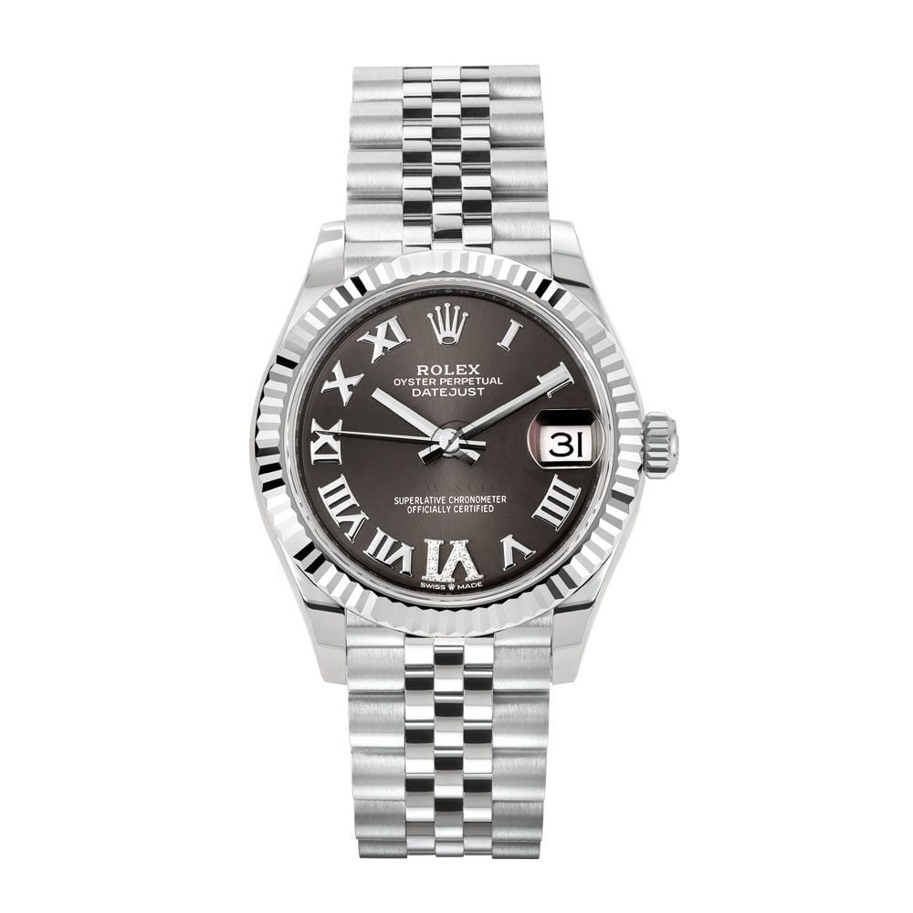 Rolex Datejust 31, 278274, Steel, Dark Grey Diamond Roman VI Dial