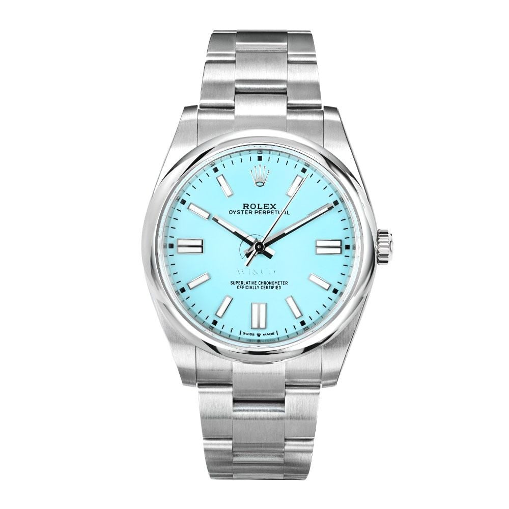 Rolex Oyster Perpetual 124300, Stainless Steel, Turquoise Index