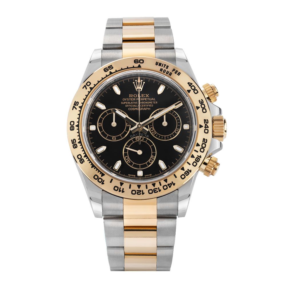 Rolex Daytona 116503, 18K Yellow Gold & Steel, Black Index