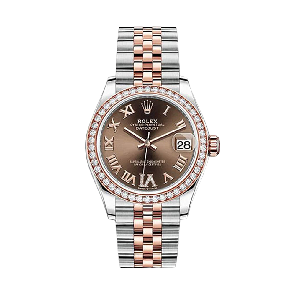 Reバース ラム PP Shop Rolex Lady-Datejust 278381RBR, Jubilee, Steel & 18K Rose Gold