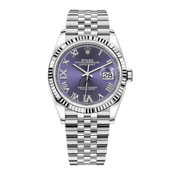 Rolex aubergine dial hotsell