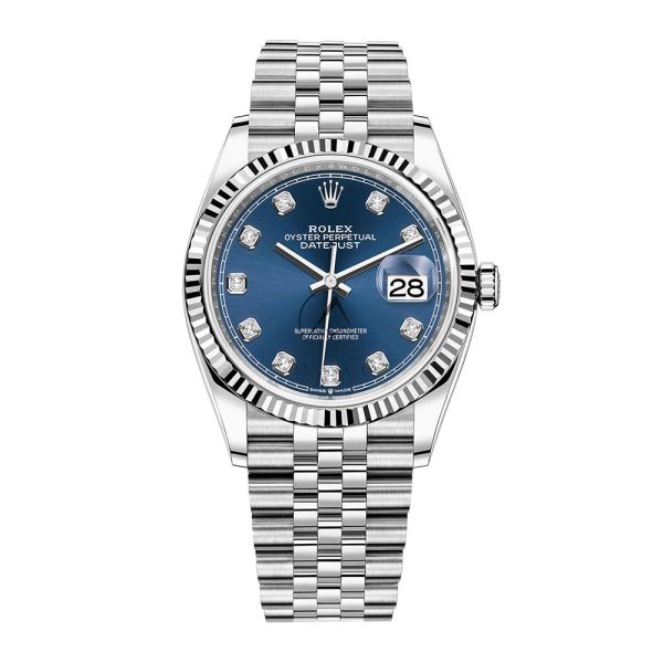 Rolex Datejust 36 126234 Jubilee Steel Blue Diamond Dial 36mm
