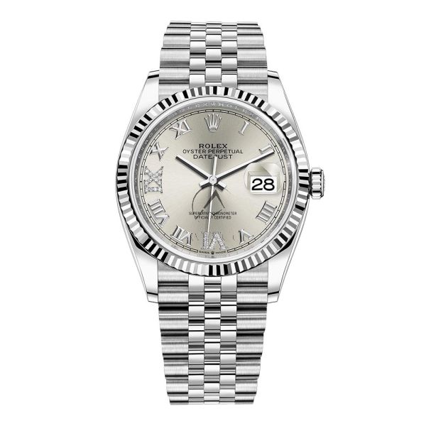 Rolex datejust diamond roman numerals store