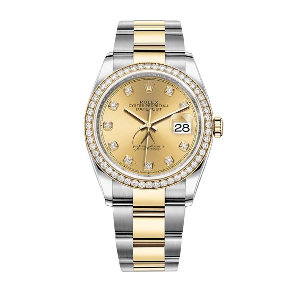 Rolex datejust 36 oystersteel and yellow gold new arrivals