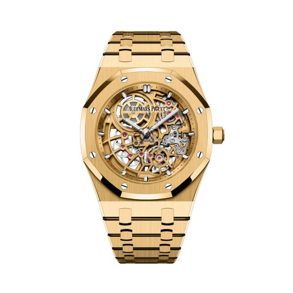 Audemars Piguet Royal Oak 16204BA Jumbo Extra Thin 18K Yellow Gold Openworked dial 39 mm